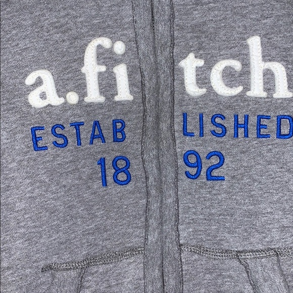 Boys Abercrombie kids zip up Sherpa hoodie - Picture 3 of 4